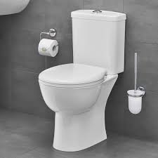 Voir l'offre pack wc à poser sortie double, sans bride lisso, sensea dans le catalogue leroy merlin. Pack Wc A Poser Sortie Horizontale Sans Bride Bau Ceramic Sh Grohe