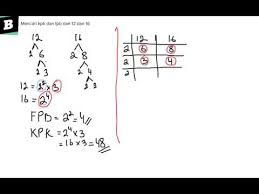 Check spelling or type a new query. Mencari Kpk Dan Fpb Dari 12 Dan 16 Youtube