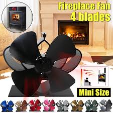 Fireplaces Accessories 4 5 Blade Mini Stove Fan For Wood Burners Multi Fuel Gas Stoves Eco Friendly Home Furniture Diy