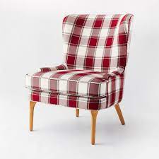 Plaid slipcovers furniture covers find great home decor. Cheswold Wingback Chair Plaid Red White Threshold Target