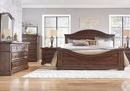 The furniture comes in four finishes: Stonebrook Tobacco Panel Bedroom Set From American Woodcrafters 7800 950 952 880 Coleman Furniture
