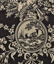 Black And White Toile Fabric By The Yard Waverly Country House Toile Black Fabric Toile Fabric Toile Pattern Fabric Wallpaper