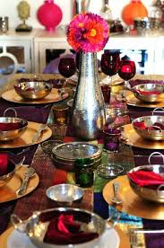 These stunning ideas for spring centerpieces and table decorations will surprise and delight your dinner guests all season long. Indian Dinner Party Dinner Party Party Ideas Photo 3 Of 22 Indian Dinner Dinner Table Setting Indian Table