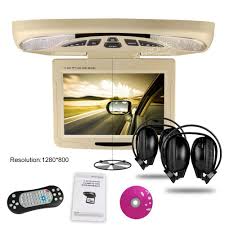 Xtrons Beige11 3 Digital Car Monitor Flip Down Car Roof Dvd Player Overhead Car Ceiling Monitor Usb Fm Game Disc 2 Ir Headp Dvd Player Video Player Car Videos