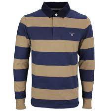 Upload/sell your artwork · 100,000+ curated designs Gant Herren Rugby Shirt Heavy Rugger Blockstreifen Blau Beige 2005051 295 Sand Grosse M