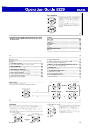 We are a participant in the amazon services llc. Casio 5229 Operation Manual Pdf Download Manualslib