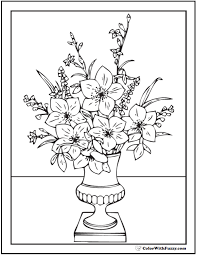 Free coloring pages to download and print. 102 Flower Coloring Pages Print Ad Free Pdf Downloads