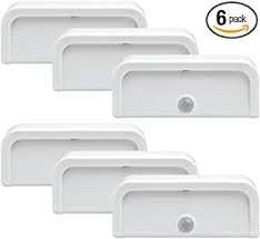Mr Beams Mb706 Wireless Motion Sensing Mini Stick Anywhere Led Nightlights Small White 6 Pack Amazon Com