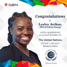 Lesley Arthur appointed to UN Global Compact Network Ghana Board