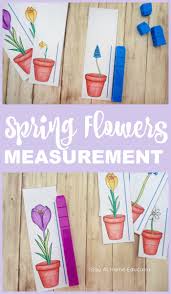 A Flower Themed Measurement Printable For Preschoolers Spring Theme Preschool Spring Preschool Preschool Garden