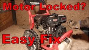 Will open it up to see the cause. Small Engine Locked Up Easy Fix How To Unlock Seized Motor Youtube