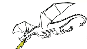 How To Draw A Dragon Flying In Easy Steps Beginners Youtube