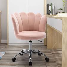 Rated 4.5 out of 5 stars. Amazon Com Ssline Modern Cute Desk Chair Kids Childern Study Chair Rolling Upholstery Computer Chair On Wheels Elegant Soft Velvet Swivel Chairs W Shell Back For Girls Women Pink Kitchen Dining