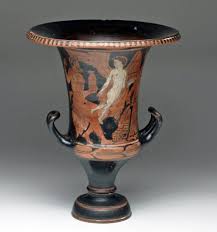 Greek Attic Red Figure Calyx Krater Lot 35c Greek Pottery Ancient Greek Pottery Greek Mythology Art