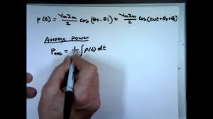 Instantaneous Power And Average Power Youtube