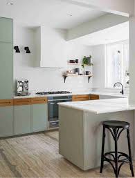 Sage And White Kitchen Cabinet Painting Ideas Sage Colored Kitchen Cabinets Kitchen Royal Nat Interior Design Kitchen Kitchen Style Popular Kitchen Designs