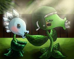 Step by step drawing tutorial on how to draw gatling pea from plants vs. Snow X Gatling Pea I Will Protect You By Sansanchii On Deviantart