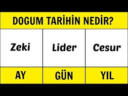 Dogum Tarihiniz Gercek Kisiliginizi Ele Veriyor Kisilik Testi Youtube Kisilik Tipleri Dogum Tarihleri Farkindalik Meditasyonu