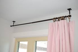 Astonishing Ceiling Curtain Rod Image Inspirations Azspring