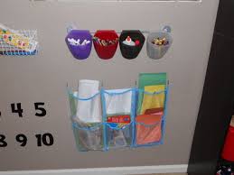 Bygel Rail And Containers From Ikea Kusiner Wall Pocket Also From Ikea Great For Organizing The Playroom Playroom Playroom Decor Toy Storage