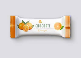 Orange Snack Bar Wrapper Design Packaging Mockup Psd Snack Bar Packaging Mockup Business Cards Mockup Psd