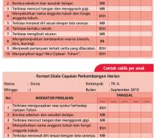 Form raport untuk memantau dan mencetak raport anak didik; Lppa Paud Raport Tk Kelompok Bermain Kurikulum 2013 V3 Paud Jateng