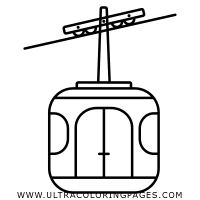Flip the gondola over so that the colored side is on the bottom. Ski Gondola Coloring Page Ultra Coloring Pages