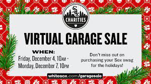 (pilsen (19th & racine)) hide this posting restore restore this posting. White Sox Charities On Twitter The Soxcharities Virtual Holiday Garage Sale Starts Tomorrow Here Are Some Things You Need To Know 1 You Must Have An Mlb Auction Account To Purchase 2 How To