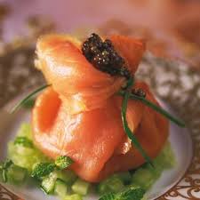 Recette Aumonieres De Saumon Au Caviar Recette Aumoniere Saumon Recette Poisson Saumon