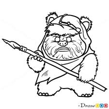 How To Draw Wicket Chibi Star Wars Star Wars Art Drawings Star Wars Drawings Drawing Stars