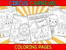 Carnival coloring page to download. Circus Carnival And Birthday Party Coloring Pages The Crayon Crowd