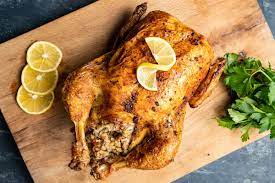 Roasted Rice Stuffed Whole Chicken - Give Recipe