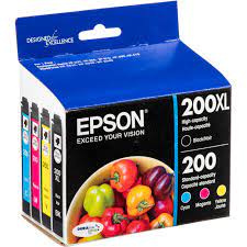 Opened the sealing and installed in the printer. Epson 200xl High Capacity Black And Standard Capacity T200xl Bcs