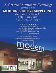 If you have a window and door need, we are here to help! A Casual Summer Evening Sponsored By Modern Builders Supply Inc San Diego Chapter American Society Of Landscape Architects