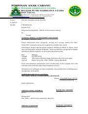 Surat tugas ipnu contoh surat undangan ipnu ippnu pdf sample surat undangan surat tugas karyawan adalah surat tugas yang diberikan oleh atasan kepada karyawan tutorial atau panduan. Surat Mandat Ipnu Docx Pimpinan Anak Cabang Ikatan Pelajar Nahdlatul Ulama Kecamatan Tikung Sekretariat Jl Raya Mantup Ds Guminingrejo Tikung Lamongan Course Hero