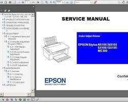 Windows 10 (32/64 bit) windows 8.1 (32/64 bit) windows 8 (32/64 bit). Epson Stylus Sx100 Sx105 Nx100 Nx105 Me300 Printers Service Manual New Service Manuals Download Service