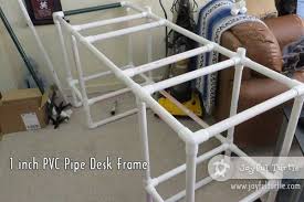 Homemade Wood And Pvc Computer Desk Joyful Turtle Homemade Desk Computer Desk Diy Computer Desk