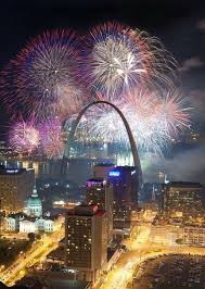 Fireworks And The Arch Saint Louis Arch St Louis Missouri Fireworks