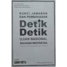 Soal bahasa indonesia us sd 2017 dan kunci jawaban. Detik Detik Un Smp Mts 2020 B Indonesia Intan Pariwara Fc Kunci Shopee Indonesia