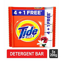 Tide White Detergent Bar, Value Pack, 200 g