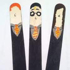 Eriana Made Me Trio Bookmarks Out Of Popsicle Sticks Best Ever Craft Stick Crafts Harry Potter Bookmark Clothespin Dolls