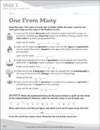 4th Grade Worksheets Printables Lesson Plans Scholastic In 2020 Greek Latin Roots Latin Roots The Unit