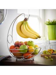Create a deliciously playful look with this lively fruit bowl from nambé. 2 In 1 Chrome Banana Hook Hanger Tree Fruit Bowl Basket Stand Apple Orange And Many Other Fruits