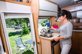 An outdoor kitchen also contains storage for food ingredients and leftovers, cookware, kitchen accessories, and dishes to eat with. Eatin Good 10 Tiny Trailers With Pull Out Kitchens Camper Report