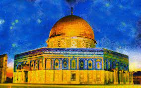 Nearby al aqsa mosque painting by munir alawi. Masjid Al Aqsa Digital Art By Islamprint Dotcom