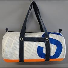 Sac Sport Polochon En Toile De Voile De Bateau Recyclee Sac Sac Polochon Sac Pochette