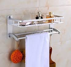 Corner Biz Bath Space Aluminum Bathroom Towel Rack Holder Wall Storage Shelf Features Scope Of Application Bathr Wall Storage Shelves Wall Storage Towel Rack