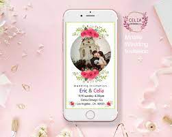 Wedding Invitation Card Mobile Iphone Android Wedding Invitation Cards Custom Wedding Cards Wedding Invitations