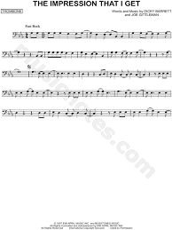 What we now call impressionist music is a style introduced in late 19th century france. The Mighty Mighty Bosstones The Impression That I Get Sheet Music Trombone Solo In Eb Major Download Print Sku Mn0102870