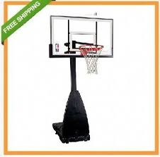 Spalding Portable Basketball Hoops 68454 54 Inch Glass Backboard Goal This Picture Shows A P Portable Basketball Hoop Fsu Basketball Spalding Basketball Hoop